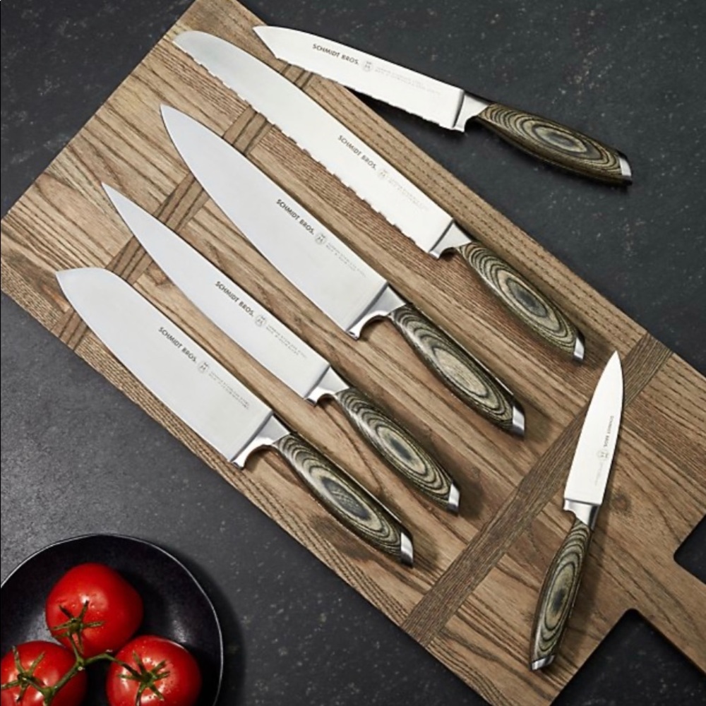 Schmidt Brothers Bonded Ash Knife Block Set